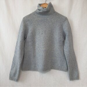 Y2K | L.L. Bean | Heather Blue Merino Wool & Angora Turtleneck Sweater | US XL